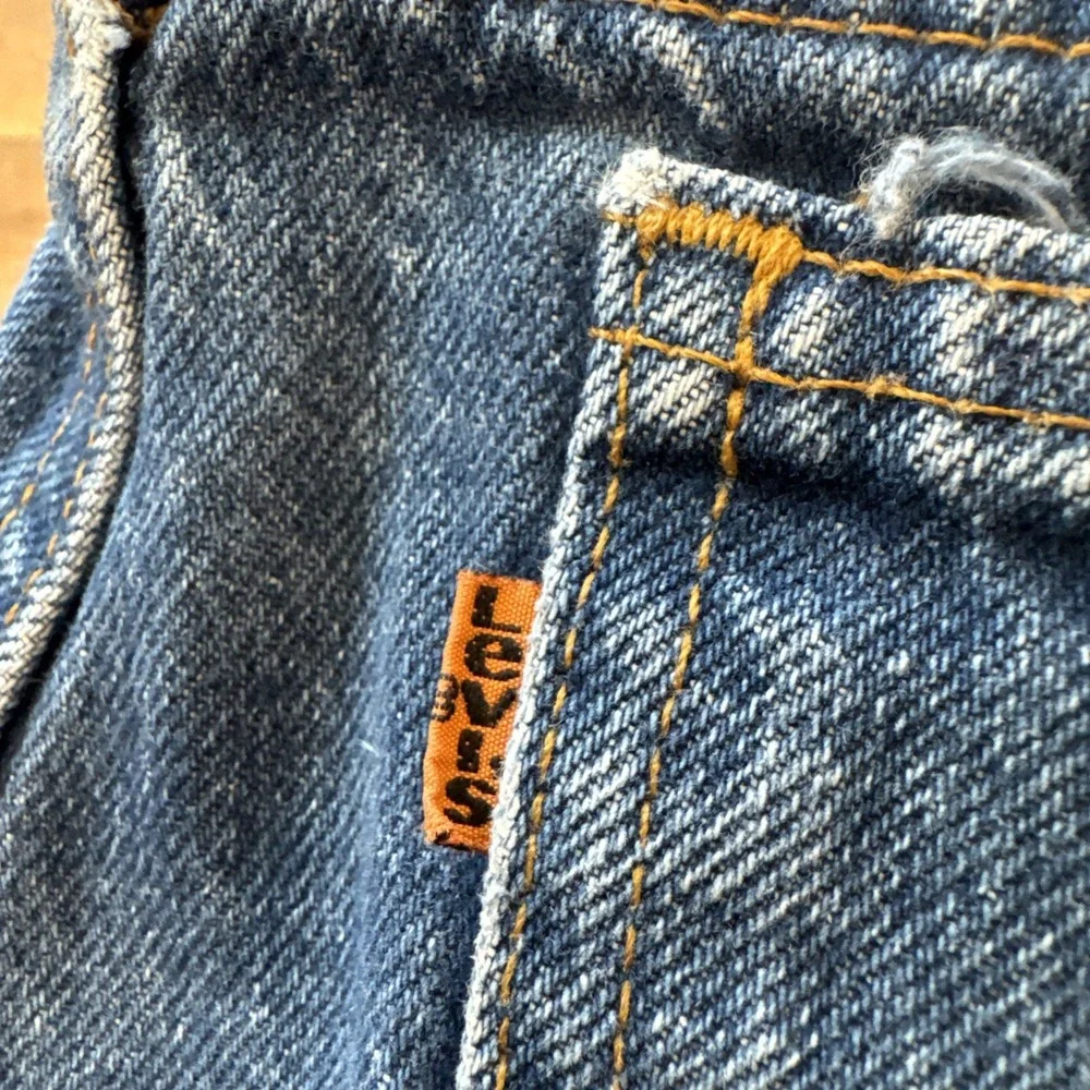 Vintage Levis 506 Jeans Mens 31 x 34 Denim‎ Relaxed Fit Straight Leg Orange Tab